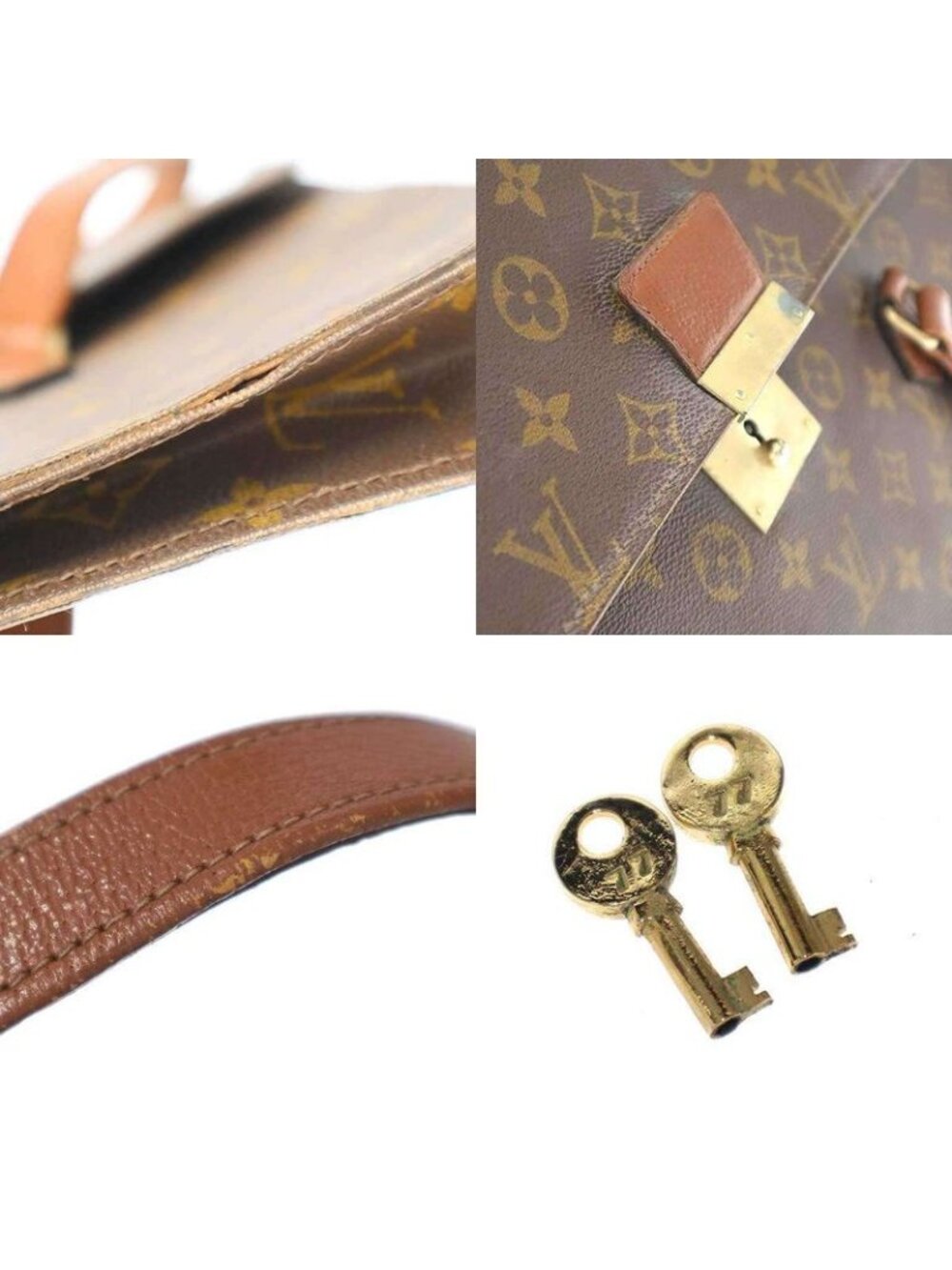 Louis Vuitton Vintage Monogram Briefcase Brown - Picture 9 of 9